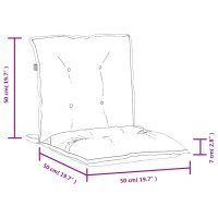 vidaXL Niedriglehner-Auflagen 6 Stk Melange Anthrazit 100x50x7cm Stoff