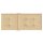 vidaXL Hochlehner-Auflagen 2 Stk. Melange Beige 120x50x4 cm Stoff