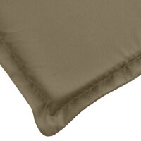 vidaXL Hochlehner-Auflagen 4 Stk. Melange Taupe 120x50x4 cm Stoff