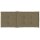 vidaXL Hochlehner-Auflagen 4 Stk. Melange Taupe 120x50x4 cm Stoff