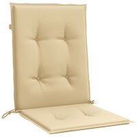 vidaXL Niedriglehner-Auflagen 6 Stk. Melange Beige 100x50x4 cm Stoff