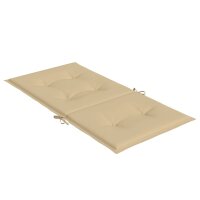 vidaXL Niedriglehner-Auflagen 6 Stk. Melange Beige 100x50x4 cm Stoff