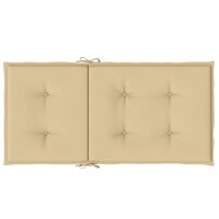 vidaXL Niedriglehner-Auflagen 6 Stk. Melange Beige 100x50x4 cm Stoff