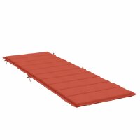 vidaXL Sonnenliegen-Auflage Melange Rot 186x58x3 cm Stoff