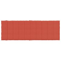 vidaXL Sonnenliegen-Auflage Melange Rot 186x58x3 cm Stoff