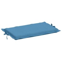 vidaXL Sonnenliegen-Auflage Melange Blau 186x58x3 cm Stoff