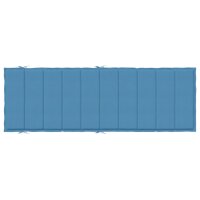 vidaXL Sonnenliegen-Auflage Melange Blau 186x58x3 cm Stoff