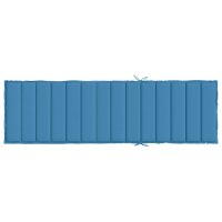 vidaXL Sonnenliegen-Auflage Melange Blau 200x70x4 cm Stoff