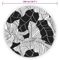 vidaXL Outdoor-Teppich Grün Ø200 cm PP
