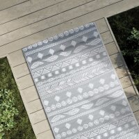 vidaXL Outdoor-Teppich Grau 80x250 cm PP