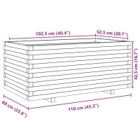 vidaXL Pflanzk&uuml;bel 110x60x49,5 cm Massivholz Douglasie