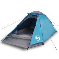 vidaXL Kuppel-Campingzelt 2 Personen Blau Wasserdicht