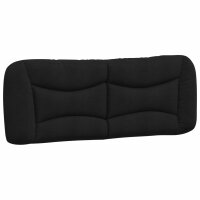 vidaXL Bett mit Matratze Schwarz 140x200 cm Stoff