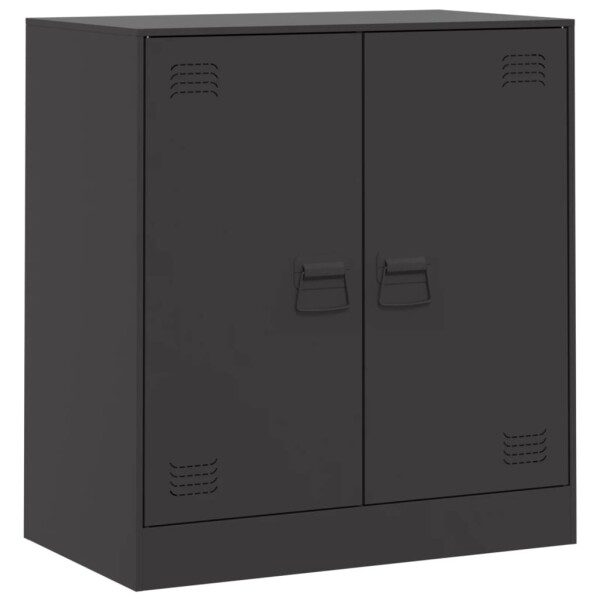 vidaXL Sideboard Schwarz 67x39x73 cm Stahl