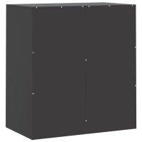 vidaXL Sideboard Schwarz 67x39x73 cm Stahl