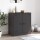 vidaXL Sideboard Schwarz 67x39x73 cm Stahl