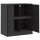 vidaXL Sideboard Schwarz 67x39x73 cm Stahl