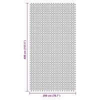 vidaXL Campingteppich Anthrazit 4x2 m