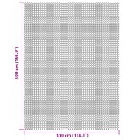 vidaXL Campingteppich Creme 5x3 m