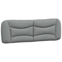 vidaXL Bett mit Matratze Hellgrau 160x200 cm Stoff