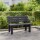 vidaXL Gartenbank Anthrazit 110x52x71 cm Polypropylen