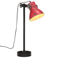 vidaXL Schreibtischlampe 25 W Rot 15x15x55 cm E27