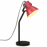 vidaXL Schreibtischlampe 25 W Rot 17x17x60 cm E27