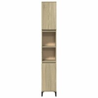 vidaXL Badschrank Sonoma-Eiche 30x30x190 cm Holzwerkstoff