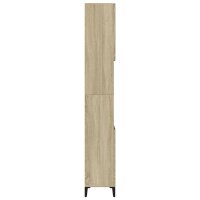 vidaXL Badschrank Sonoma-Eiche 30x30x190 cm Holzwerkstoff