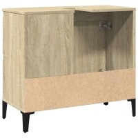 vidaXL Badschrank Sonoma-Eiche 65x33x60 cm Holzwerkstoff