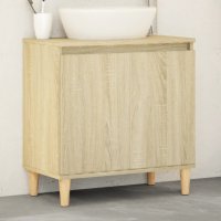 vidaXL Waschbeckenunterschrank Sonoma-Eiche 58x33x60 cm...