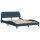 vidaXL Bett mit Matratze Blau 140x200 cm Stoff