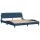 vidaXL Bett mit Matratze Blau 180x200 cm Stoff