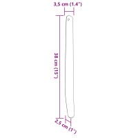 vidaXL Schwei&szlig;messer f&uuml;r Pferde 3 Stk. Silbern Aluminium