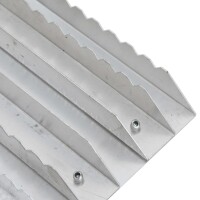 vidaXL Striegel 3 Stk. Silbern Aluminium