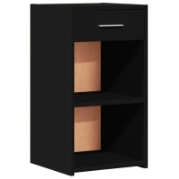 vidaXL Nachttisch Schwarz 35x34x65 cm Holzwerkstoff