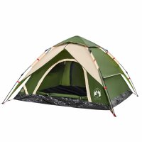 vidaXL Kuppel-Campingzelt 5 Personen Gr&uuml;n Quick Release