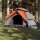 vidaXL Kuppel-Campingzelt 5 Personen Grau und Orange Quick Release