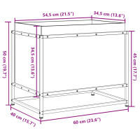 vidaXL Pflanzk&uuml;bel 60x40x50 cm Massivholz Douglasie