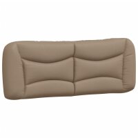 vidaXL Bett mit Matratze Cappuccino-Braun 140x200 cm Kunstleder