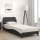 vidaXL Bett mit Matratze Schwarz und Weiß 90x200 cm Kunstleder