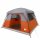 vidaXL Campingzelt 4 Personen Grau und Orange Wasserdicht