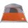 vidaXL Campingzelt 4 Personen Grau und Orange Wasserdicht