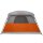 vidaXL Campingzelt 4 Personen Grau und Orange Wasserdicht