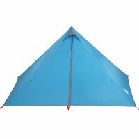 vidaXL Tipi-Familienzelt 7 Personen Blau Wasserdicht