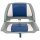 vidaXL 2-tlg. Bootssitz-Set Klappbar mit Polster in Blau-Wei&szlig;