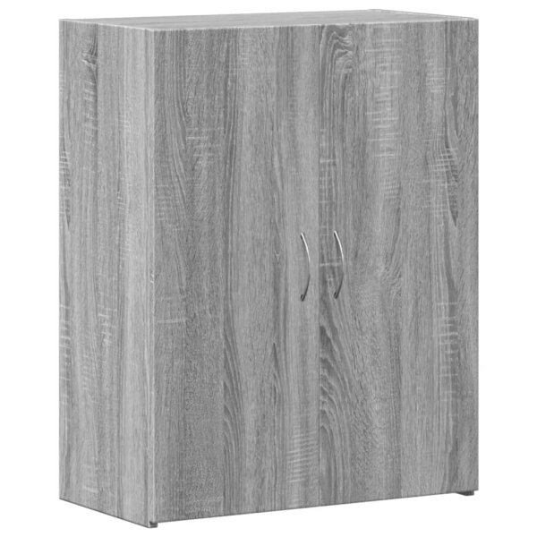 vidaXL Aktenschrank Grau Sonoma 60x32x77,5 cm Holzwerkstoff