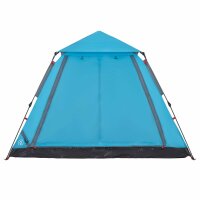 vidaXL Kuppel-Campingzelt 5 Personen Blau Quick Release