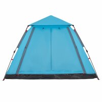 vidaXL Kuppel-Campingzelt 5 Personen Blau Quick Release