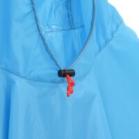 vidaXL Regenponcho mit Kapuze 2-in-1-Design Blau 223x145 cm